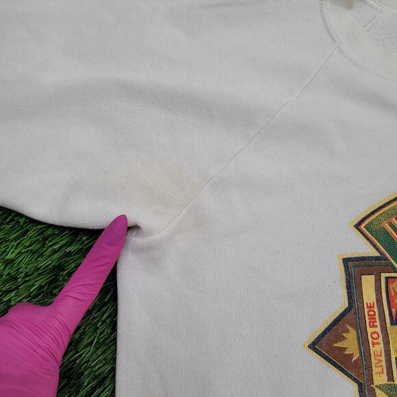 Vintage Harley-Davidson Sweatshirt Womens L 21x23 3D-Emblem - Picture 6 of 15